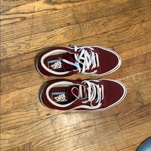 Maroon vans